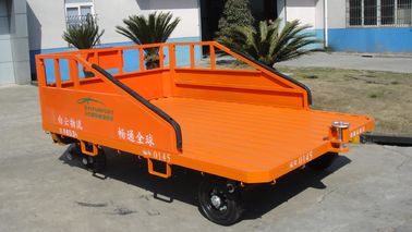 Cina Three Railsaviation Ground Support Equipment 1500 Kg Trailer Cargo Dolly Warna Oranye pemasok