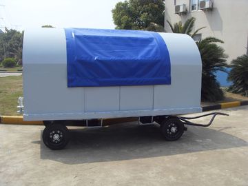 Cina Bagasi Bandara Waterproof Cart Square Tube Fixed Canopy 5 Unit Di Belakang Pull pemasok