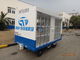 Waterproof White Ground Ground Support Peralatan Luggage Carrier Cart Dengan Canopy pemasok
