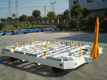 Cina Stabil Container Pallet Dolly, Steel Pallet Dolly 3 Milimeter Checker Plate pemasok